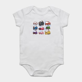 Cute Cars Baby Bodysuit